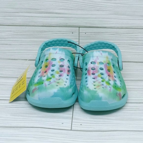 Joybees Kids Active Clog Aqua Washed Tie Dye Toddler  US 8/9 - Picture 4 of 8